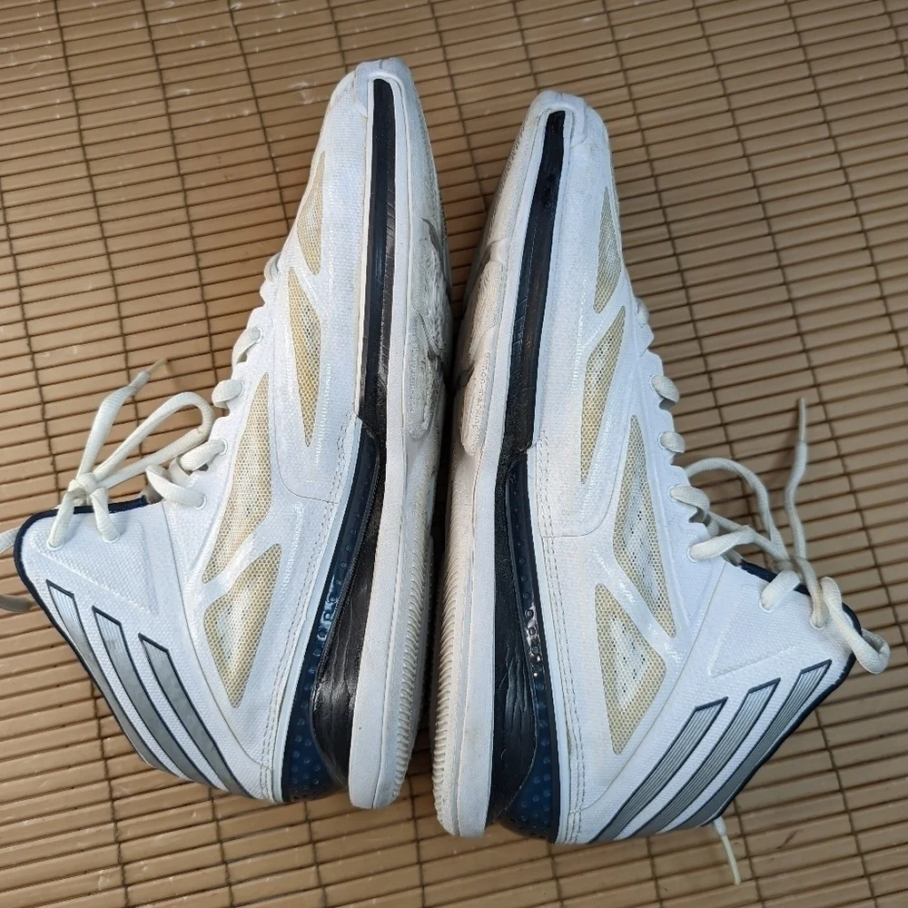 Adidas Adizero Crazy Light 3 Sprintframe Basketball Shoes White Blue Mens Size 1